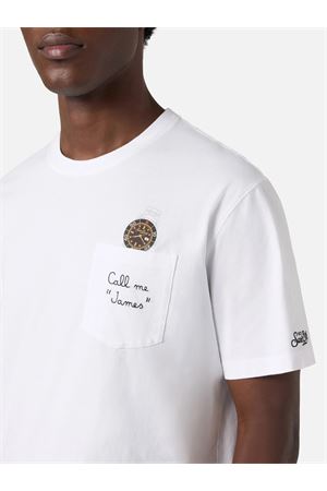 T-Shirt Austin Uomo In Cotone Con Tasca Frontale MC2 SAINT BARTH | T-shirt | AUS000104346L